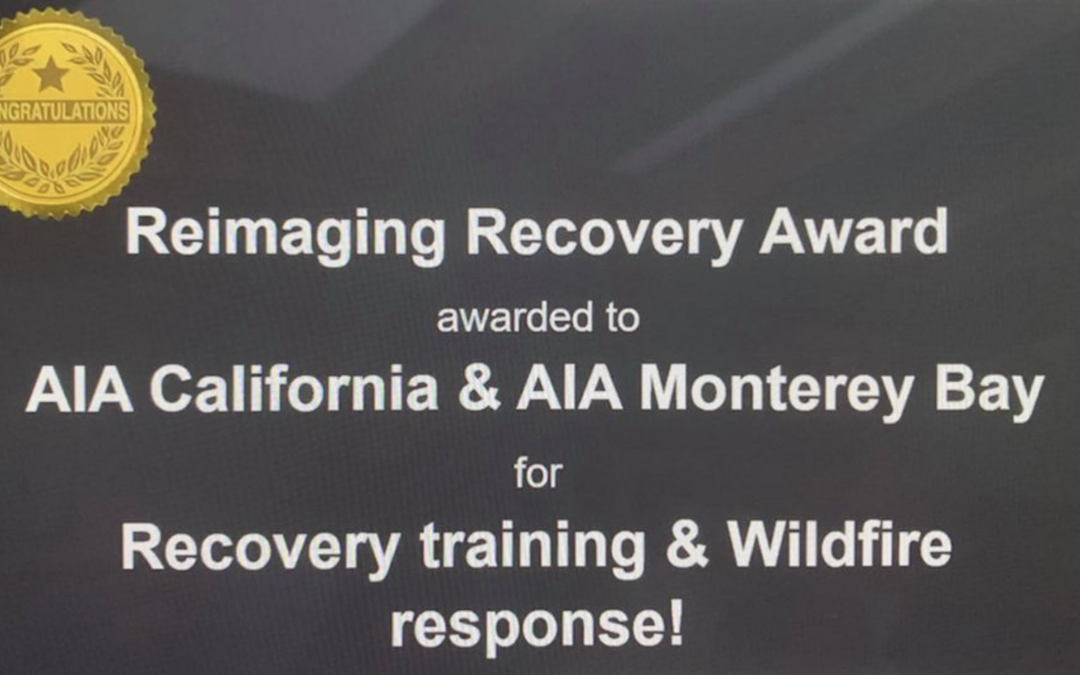 AIA Monterey Bay and the Rebuild Santa Cruz Efforts Win National Recognition